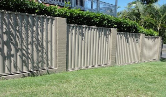 Colorbond Infills in House Backyard
